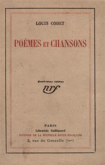 Poèmes et chansons