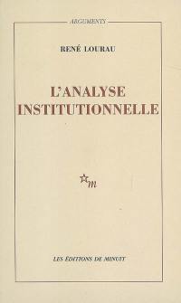 L'analyse institutionnelle