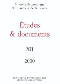 Etudes et documents. Vol. 12. 2000