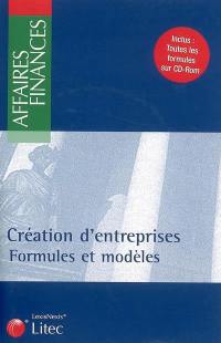 Création d'entreprises : formules et modèles