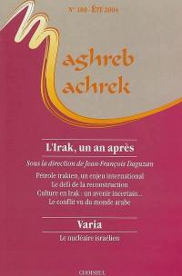 Maghreb Machrek, n° 180. L'Irak, un an après