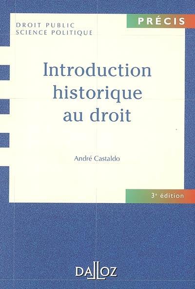 Introduction historique au droit