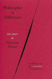 Philosophie et différence