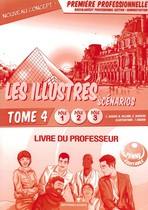 Les illustrés en scénarios. Vol. 4. Les relations externes et les ressources humaines, baccalauréat professionnel gestion-administration : première professionnelle, pôles 1, 2 et 3 : livre du professeur