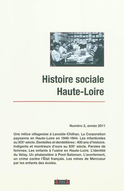 Histoire sociale Haute-Loire, n° 2