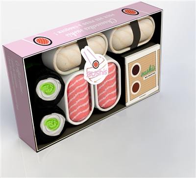 Y'a pas de sushis ! : chaussettes sushis pour des pieds à croquer !