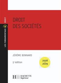 Droit des sociétés : 2008-2009