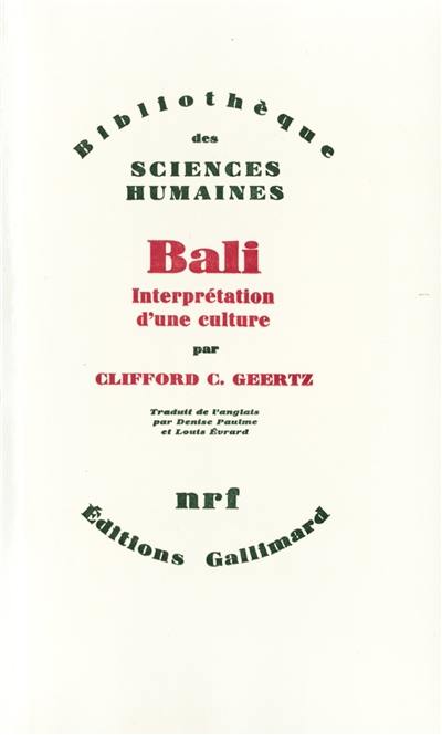 Bali, interprétation d'une culture