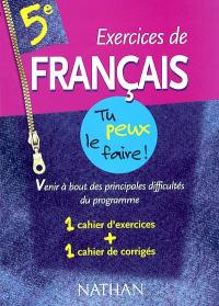 Exercices de français, 5e