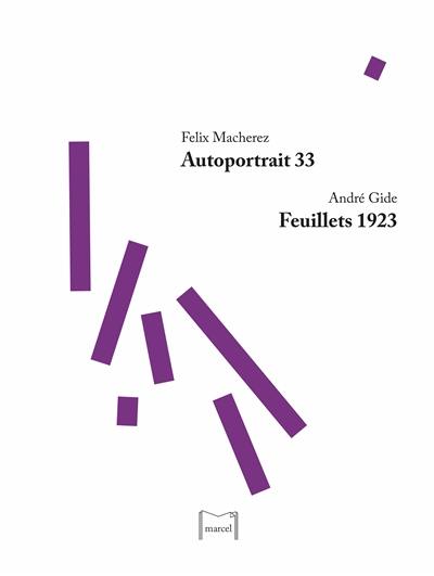 Autoportrait 33. Feuillets 1923