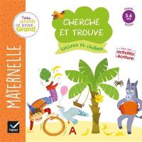 Lettres et chiffres maternelle grande section, 5-6 ans : cherche et trouve