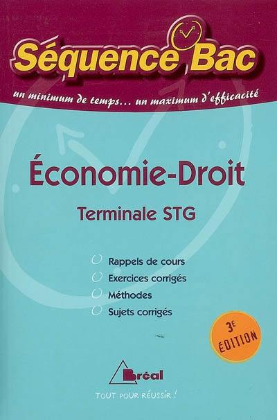 Economie-droit : terminales STG, nouveau programme