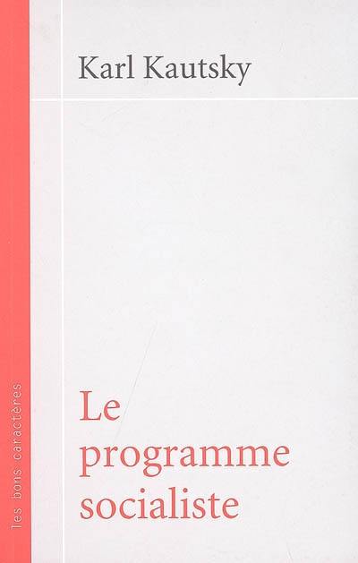 Le programme socialiste