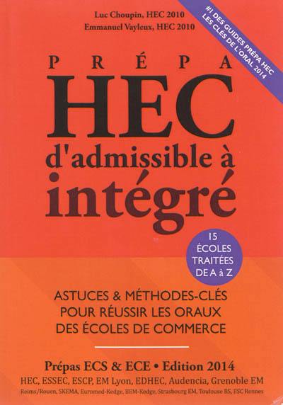 Prépa HEC : d'admissible à intégré