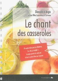 Le chant des casseroles : 89 recettes faciles pour les moi, je travaille !, les célibataires, les papas paumés du week-end et tous les cordons bleus qui s'ignorent