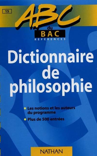 Dictionnaire de philosophie, terminale