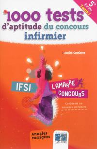 1.000 tests d'aptitude du concours infirmier. Vol. 1