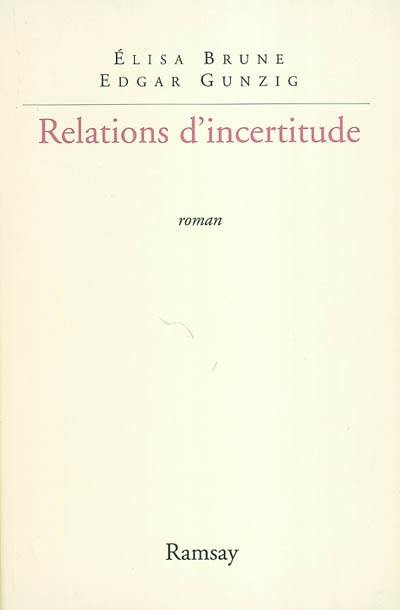 Relations d'incertitude