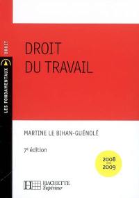 Droit du travail : 2008-2009