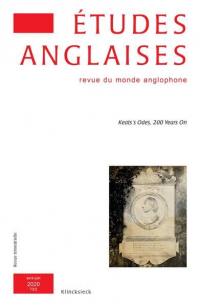 Etudes anglaises, n° 73-2. Keat's odes, 200 years on