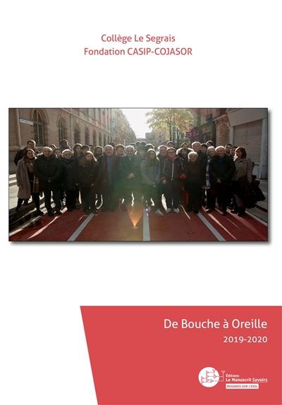 De bouche à oreille : 2019-2020 : un programme intergénérationnel avec les survivants de la Shoah