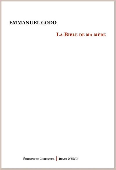 La Bible de ma mère