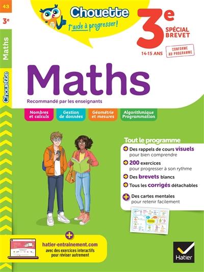 Maths 3e, 14-15 ans : spécial brevet : conforme au programme