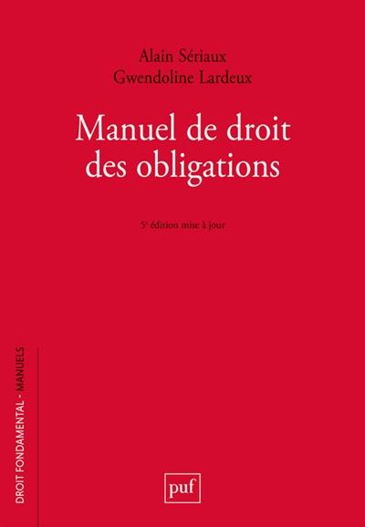 Manuel de droit des obligations