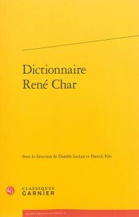 Dictionnaire René Char