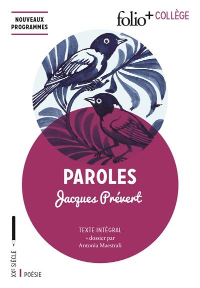 Paroles : texte intégral