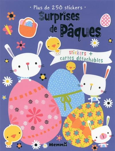 Surprises de Pâques : stickers + cartes détachables