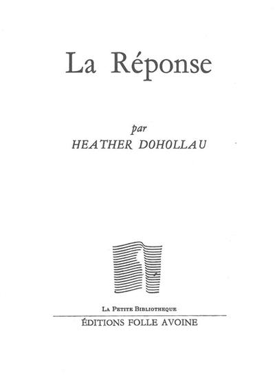 La réponse