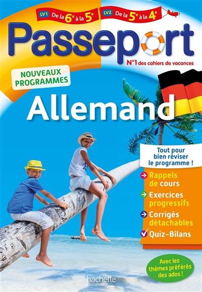 Livre Passeport Allemand Lv1 De La 6e à La 5e Lv2 De La - 