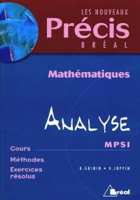 Mathématiques. Vol. 2. Analyse, MPSI