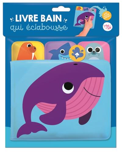 Baleine : livre bain qui éclabousse