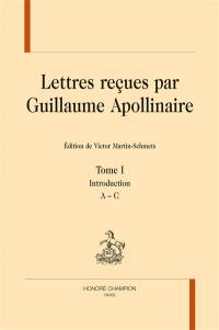 Lettres reçues par Guillaume Apollinaire