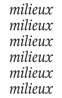 Milieux & créativités