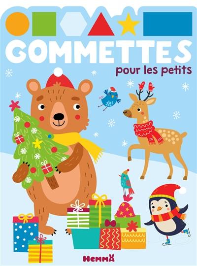 Ours de Noël : gommettes pour les petits