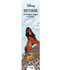 Bestiaire Disney : 50 marque-pages à colorier