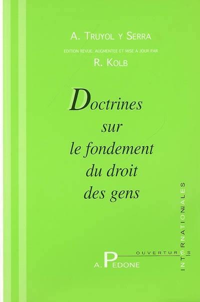 Doctrines sur le fondement du droit des gens