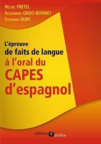 L'épreuve de faits de langue à l'oral du Capes d'espagnol