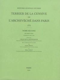 Terrier de la censive de l'archevêché dans Paris : 1772. Vol. 2-2. Notices n° 2.784 à 5.749