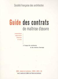 Guide des contrats de maîtrise d'oeuvre