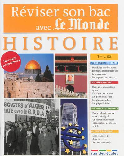 Histoire, terminale L, ES : nouveaux programmes