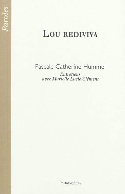 Lou rediviva : entretiens avec Murielle Lucie Clément