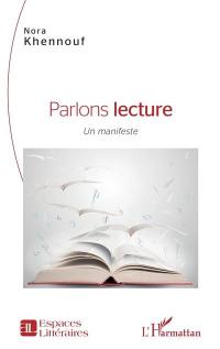 Parlons lecture : un manifeste