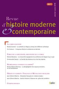 Revue d'histoire moderne et contemporaine, n° 66-1