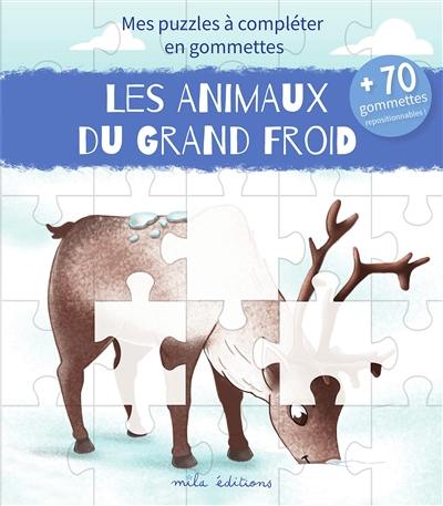 Les animaux du grand froid : mes puzzles à compléter en gommettes