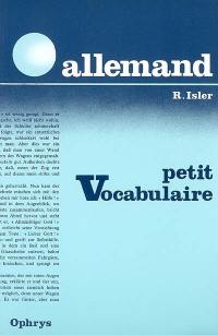 Petit vocabulaire allemand : Classes de 4e à 1re