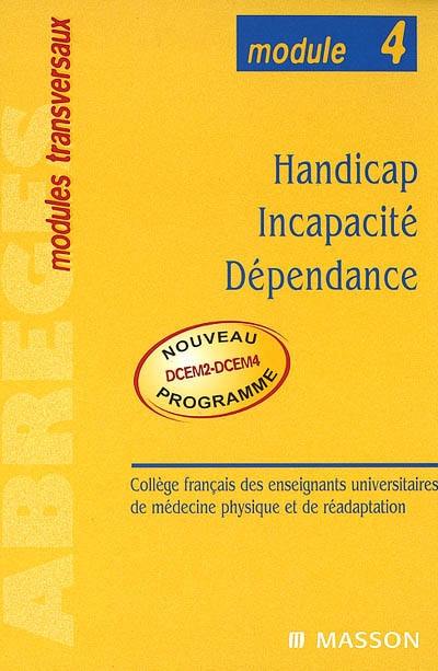 Handicap, incapacité, dépendance : module n° 4